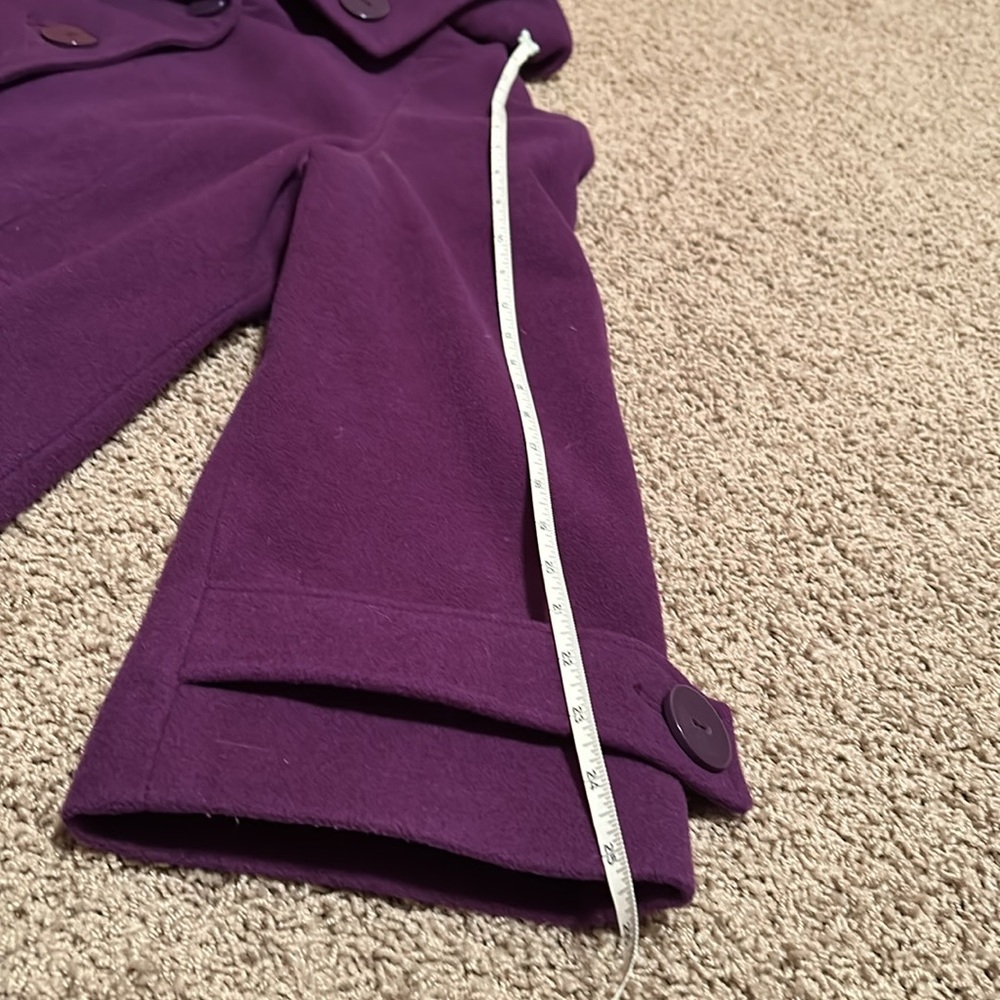 Chadwicks eggplant colored Pea Coat - Picture 6 of 8